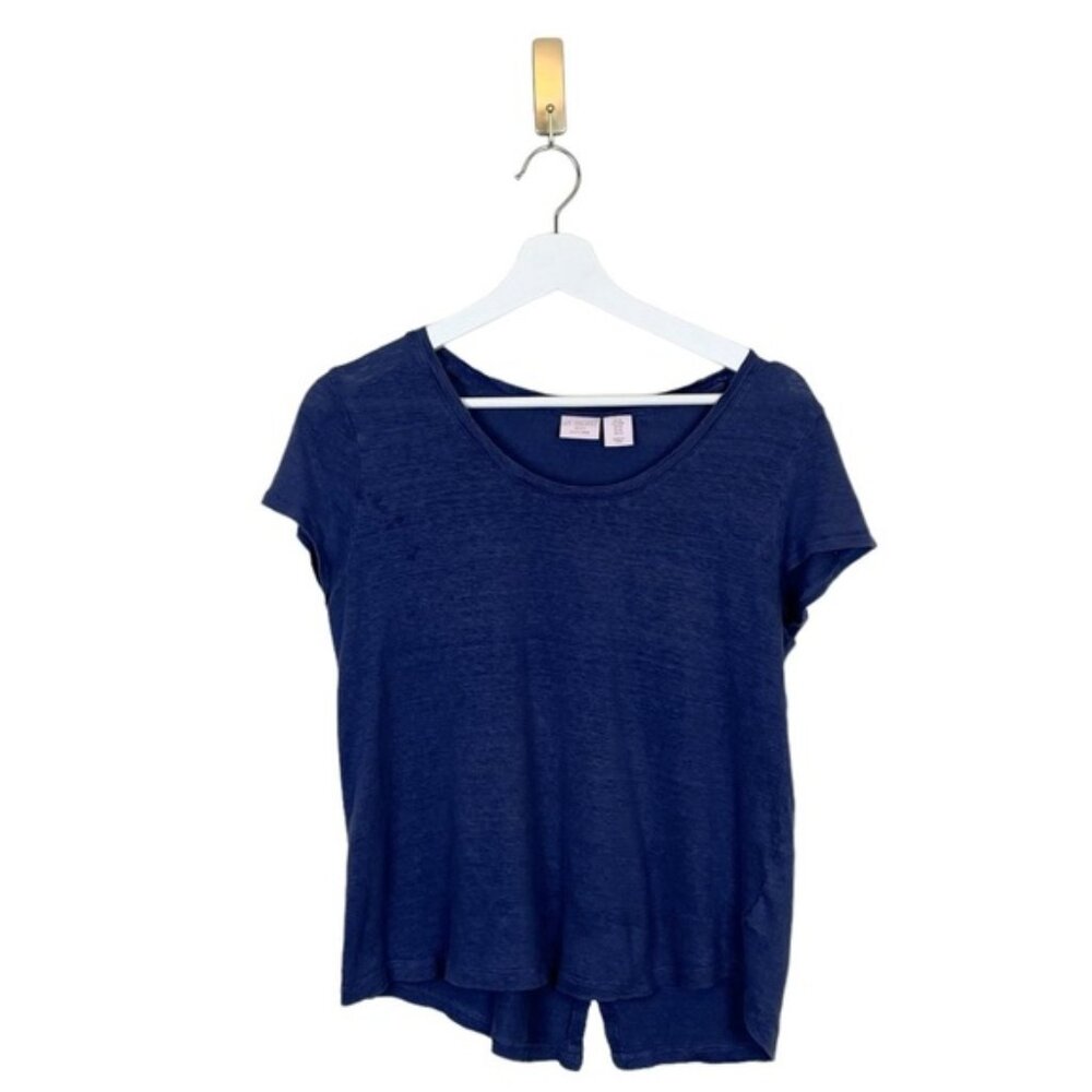 St. Tropez 100% Linen T-Shirt Size Medium